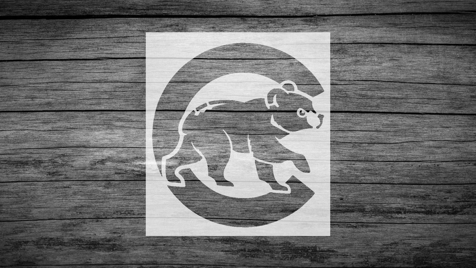 Chicago Cubs Logo Stencil Reusable Plastic or Vinyl FAST - Etsy