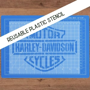 Motorcycle Logo Stencil, Reusable Plastic or Vinyl, *FAST SHIPPING* Multiple Sizes Available
