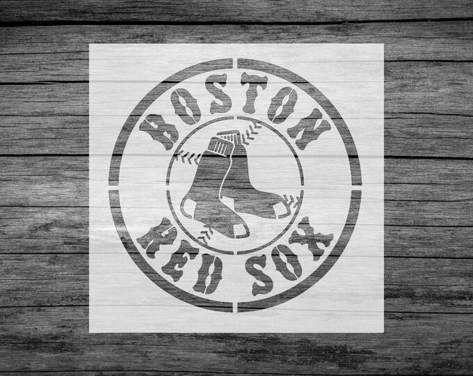 Boston Red Sox Logo Stencil Reusable Plastic or Vinyl FAST - Etsy