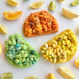 Zesty Citrus Slices Woven Wall Hangings