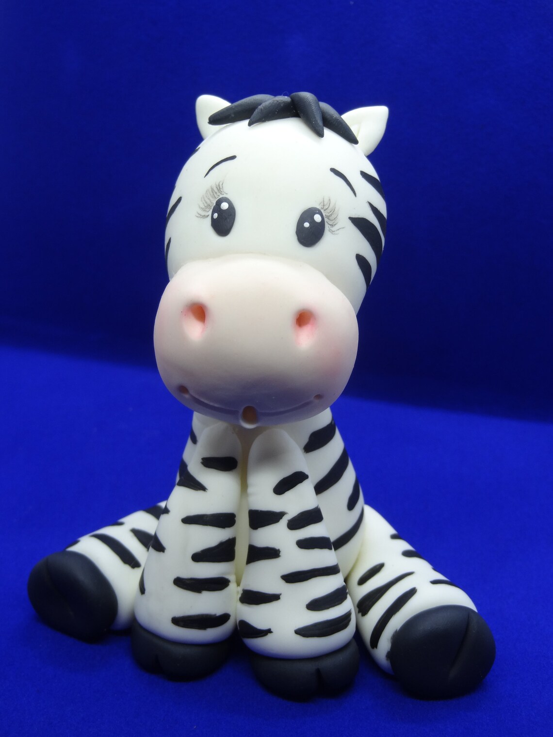 3D Zebra Cake Topper Zebra Cake Topper Finish Like Fondant Etsy