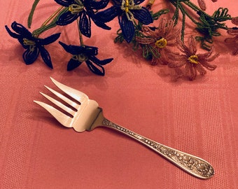Stieff Sterling CORSAGE Pattern Small Cold Meat Fork
