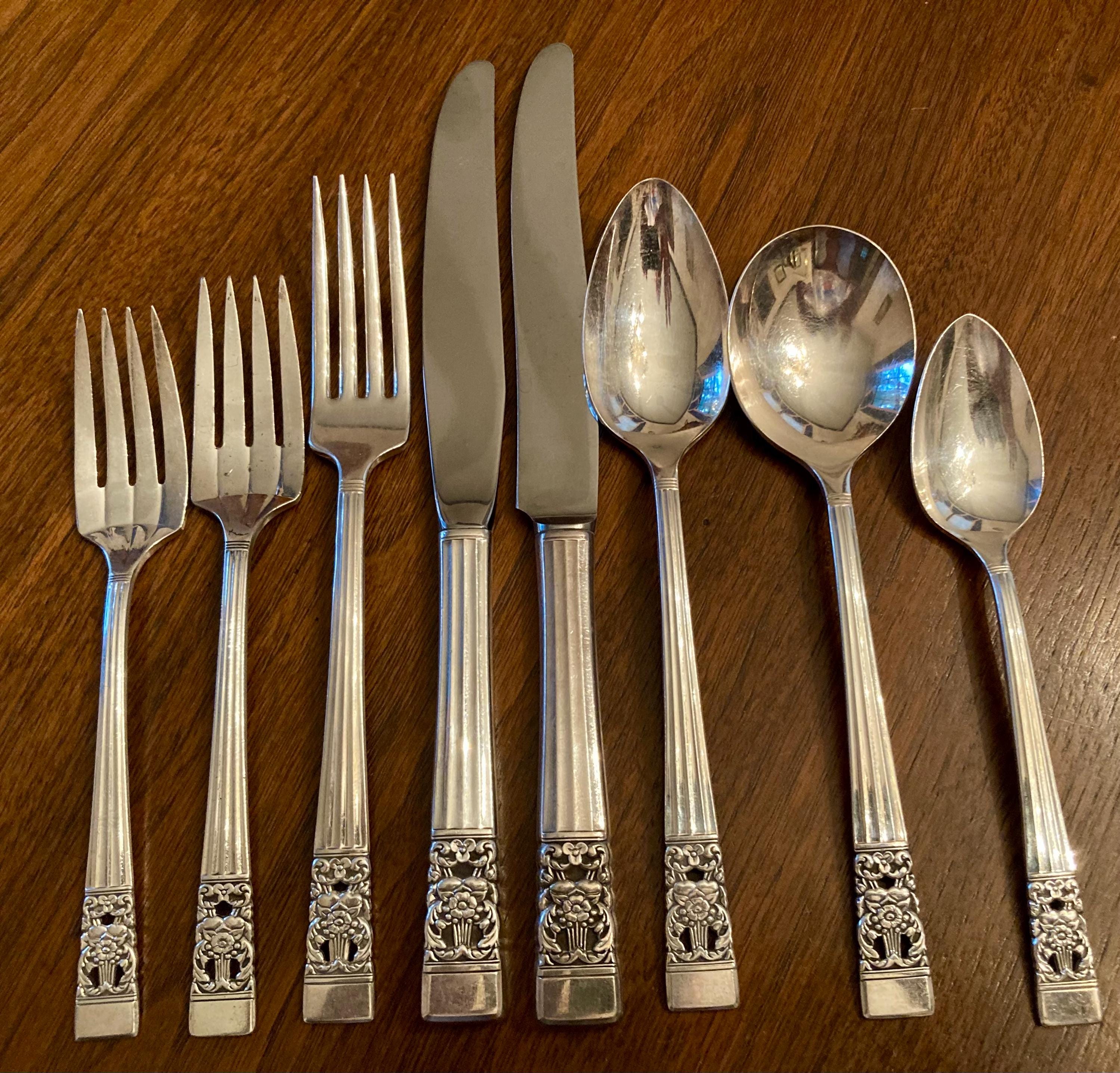 Crown Silver Flatware - Etsy