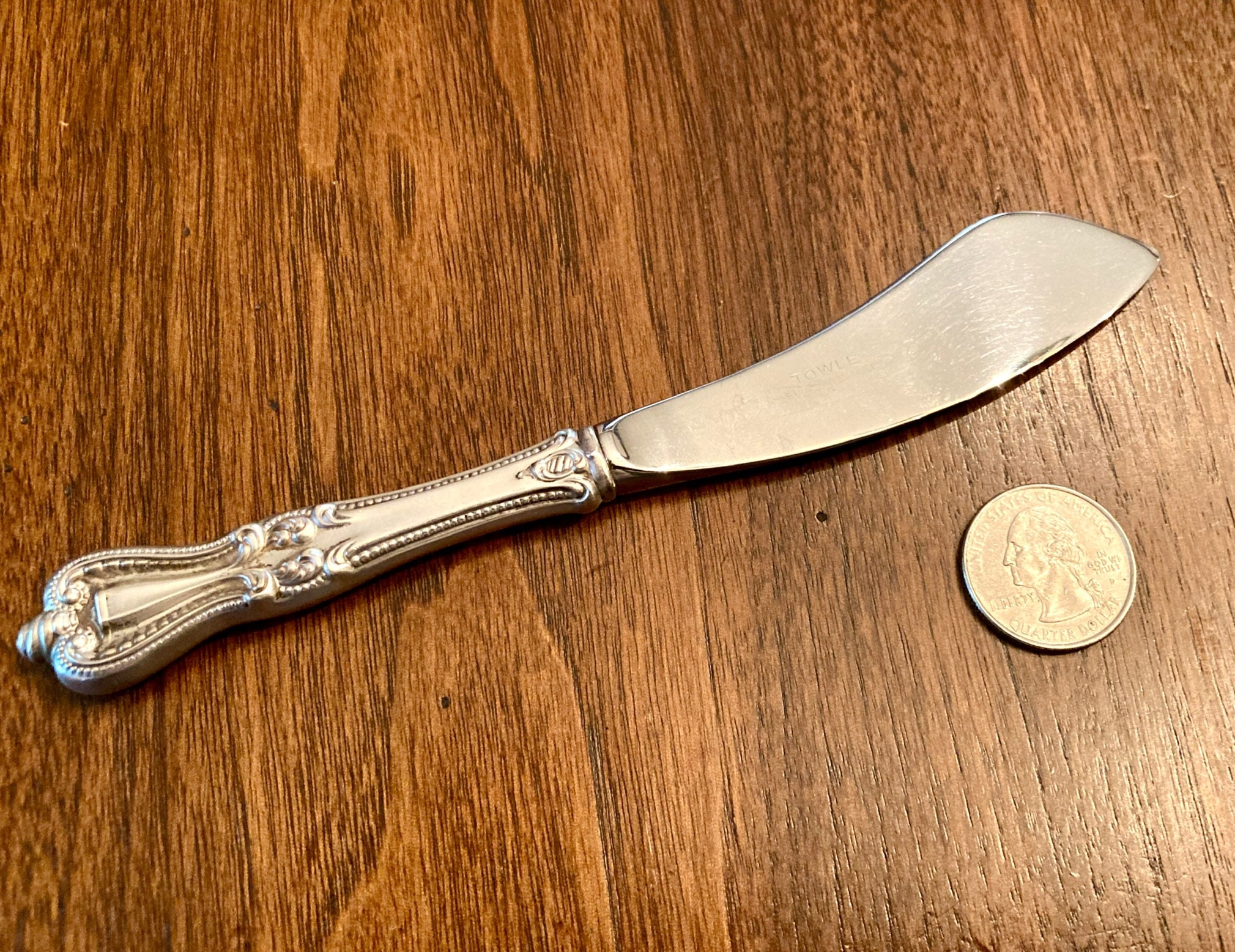 【TOWLE】 バターナイフ 6本【純銀ハンドル】 OLD MASTER TOWLE】 バターナイフ 6本【純銀ハンドル】 OLD MASTER