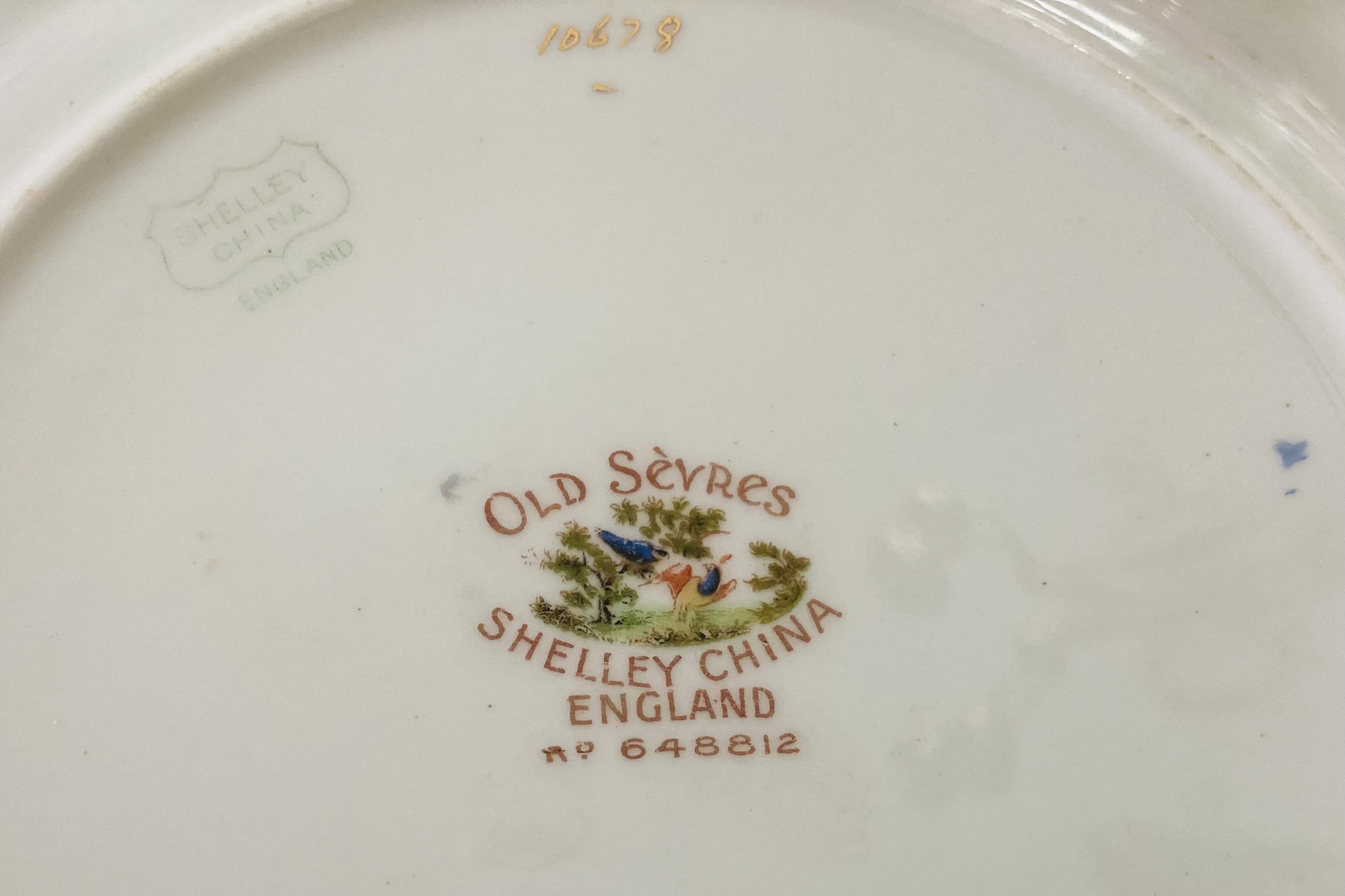 Shelley Bone China OLD SEVRES 8 1/2 Salad Plate Etsy