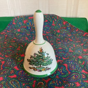 Spode Christmas Tree Pattern 5 3/8” Bell  Made in England