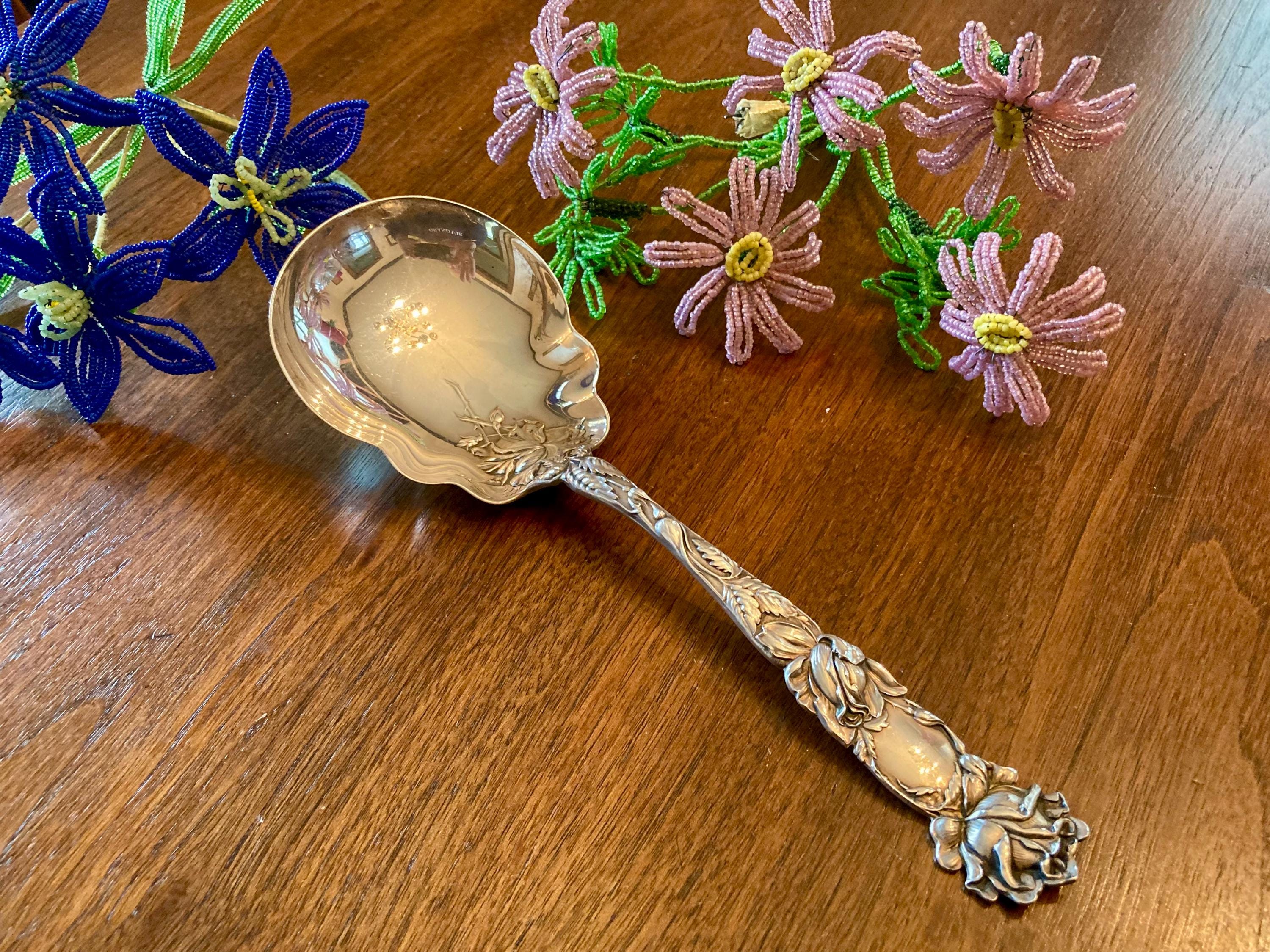 ビンテージ　ALVIN STERLING ナイフ　純銀　シャトーローズ　シルバー Alvin Sterling Silver Flatware - Etsy