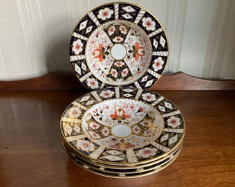 Vintage Royal Crown Derby Traditional Imari 2451 Cup and Saucer