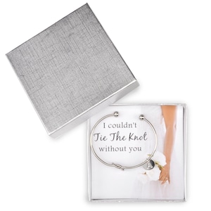 Bridesmaid Box, Bridal Party Gift, Personalized Bridesmaid Bracelet, Bridesmaid Gift, Bridesmaid Proposal Box, Tie The Knot
