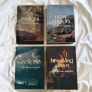 Set de encuadernación en lienzo de edición especial de la saga original Crepúsculo (capítulos 1-4)