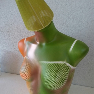 Skulptur, Büste, Figur, Mannequins, Dekotorso, Tischlampe, Lichtskulptur, Objektkunst, Designerstück, Schaufensterpuppe