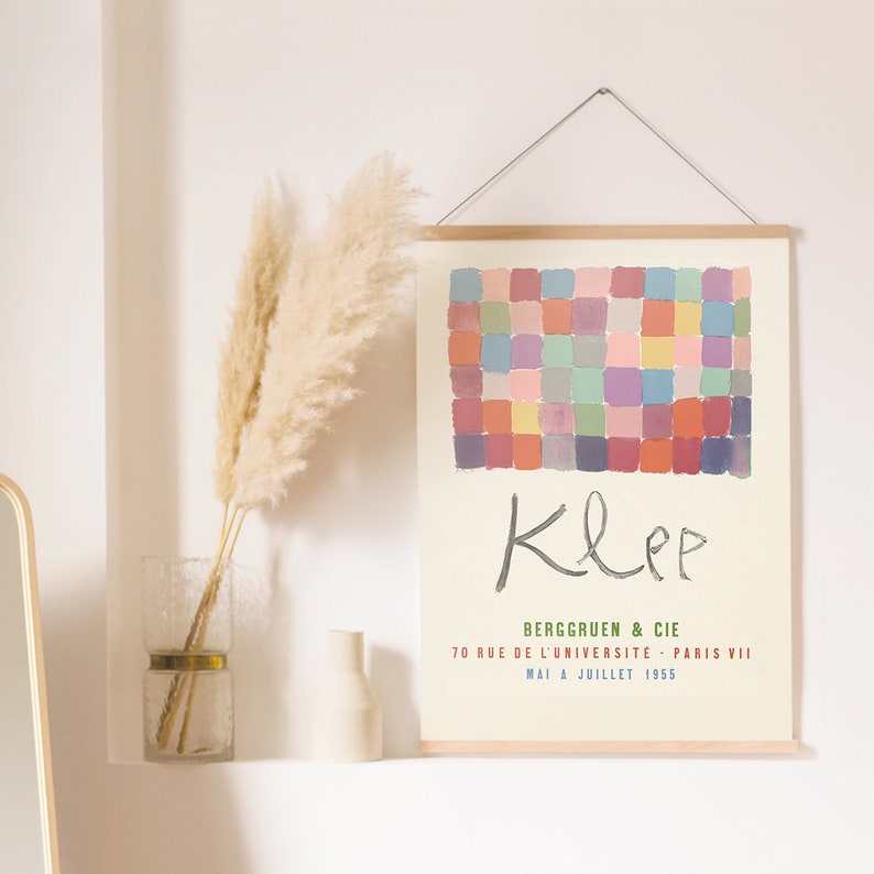 Bergrunen /& Cie poster Modern Minimalist Paul Klee exhibition poster Paul Klee Poster Klee Wall Art Paul Klee Art Print Wall Gallery,