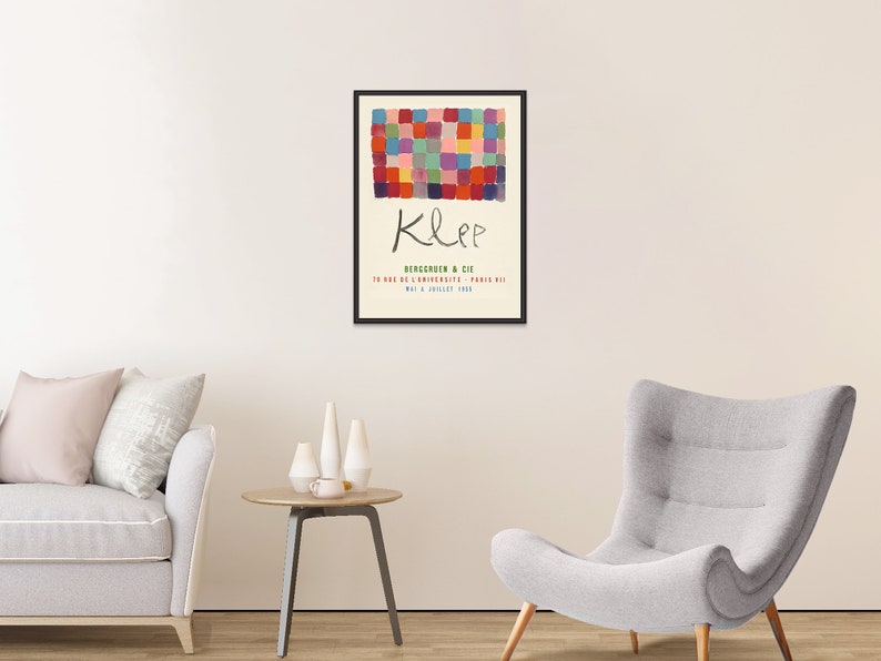 Bergrunen /& Cie poster Modern Minimalist Paul Klee exhibition poster Paul Klee Poster Klee Wall Art Paul Klee Art Print Wall Gallery,