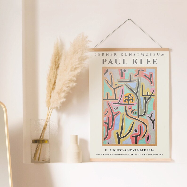 Klee Wall Art Berner Kunstmuseum Modern Minimalist Wall Gallery, Paul Klee Art Print Paul Klee Poster