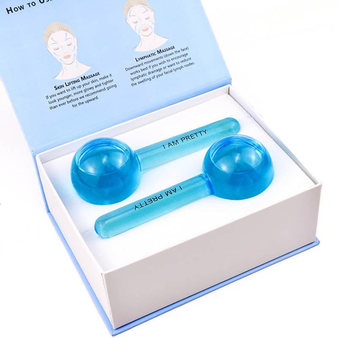 Cryo Glow Globe Facial Massagers Pure Rose Kit option bundle Etsy