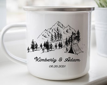 Campers Mug, Personalized Glamping Mug, Coffee Travel Mug