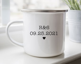 Tin Anniversary Gift For Her, Tin Gift For Men, 10th anniversary gift, 10th Anniversary Gift For Husband, Personalized Anniversary Gift Mug