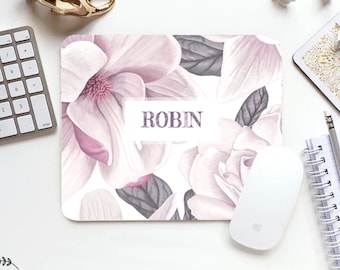 Mouse Pad Floral Mouse Pad Floral Mouse Pad Office Mouse Pad Personalized Mouse Pad Desk Accessories Mouse Pad Round Mouse Pad Floral