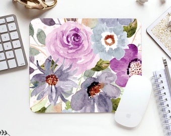 Mouse Pad Floral Mouse Pad Floral Mouse Pad Office Mouse Pad Personalized Mouse Pad Desk Accessories Mouse Pad Round Mouse Pad Floral