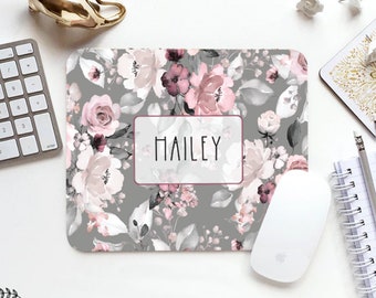 Mouse Pad Floral Mouse Pad Floral Mouse Pad Office Mouse Pad Personalized Mouse Pad Desk Accessories Mouse Pad Round Mouse Pad Floral