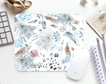 Mouse Pad Floral Mouse Pad Floral Mouse Pad Office Mouse Pad Personalized Mouse Pad Desk Accessories Mouse Pad Round Mouse Pad Floral