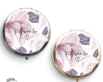Bridesmaid Mirror, Bridesmaid gift, Personalized Pocket Mirror, Name Pocket Mirror, Handheld Compact mirror