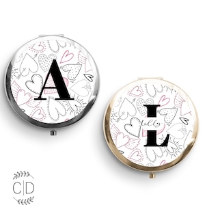 Bridesmaid Mirror, Bridesmaid gift, Personalized Pocket Mirror, Name Pocket Mirror, Handheld Compact mirror