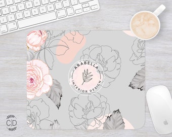 Mouse Pad Floral Mouse Pad Floral Mouse Pad Office Mouse Pad Personalized Mouse Pad Desk Accessories Mouse Pad Round Square Floral