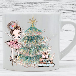 Nutcracker Kids Personalized Mug- Children Mug- Name Custom Gift - Ballerina Mug - Small Personalized Mug  - Favor Mug