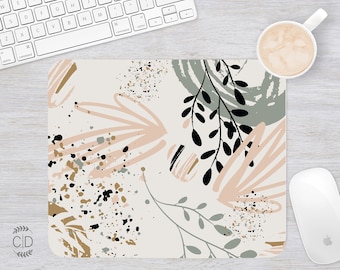 Mouse Pad Floral Mouse Pad Floral Mouse Pad Office Mouse Pad Personalized Mouse Pad Desk Accessories Mouse Pad Round Mouse Pad Pink Floral