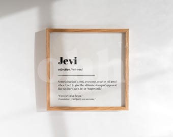 Dominican Slang Art Print | Jevi Definition Poster (Digital Download)