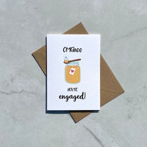 OMGhee Je bent verloofd! - OMG verloofde kaart, verloving, Ghee, Zuid-Aziatisch, Indiaas, Punjabi, Hindi, Gujarati, Urdu, desi, punny, grappig