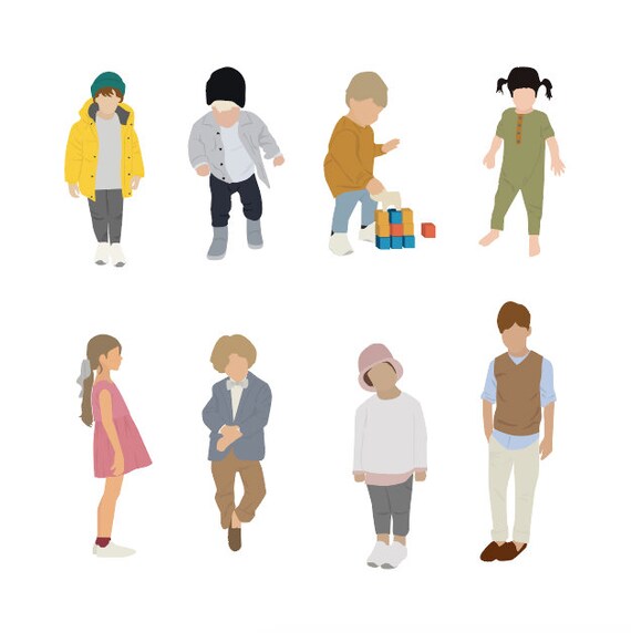8 Kids Package Flat Vector Clipart Png Ai Human Person Etsy 8 Kids Package Flat Vector Clipart Png Ai Human Person Etsy