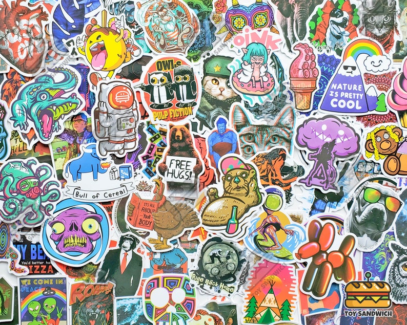 100 pcs Urban  Street Art Sticker  Pack Skateboard Etsy