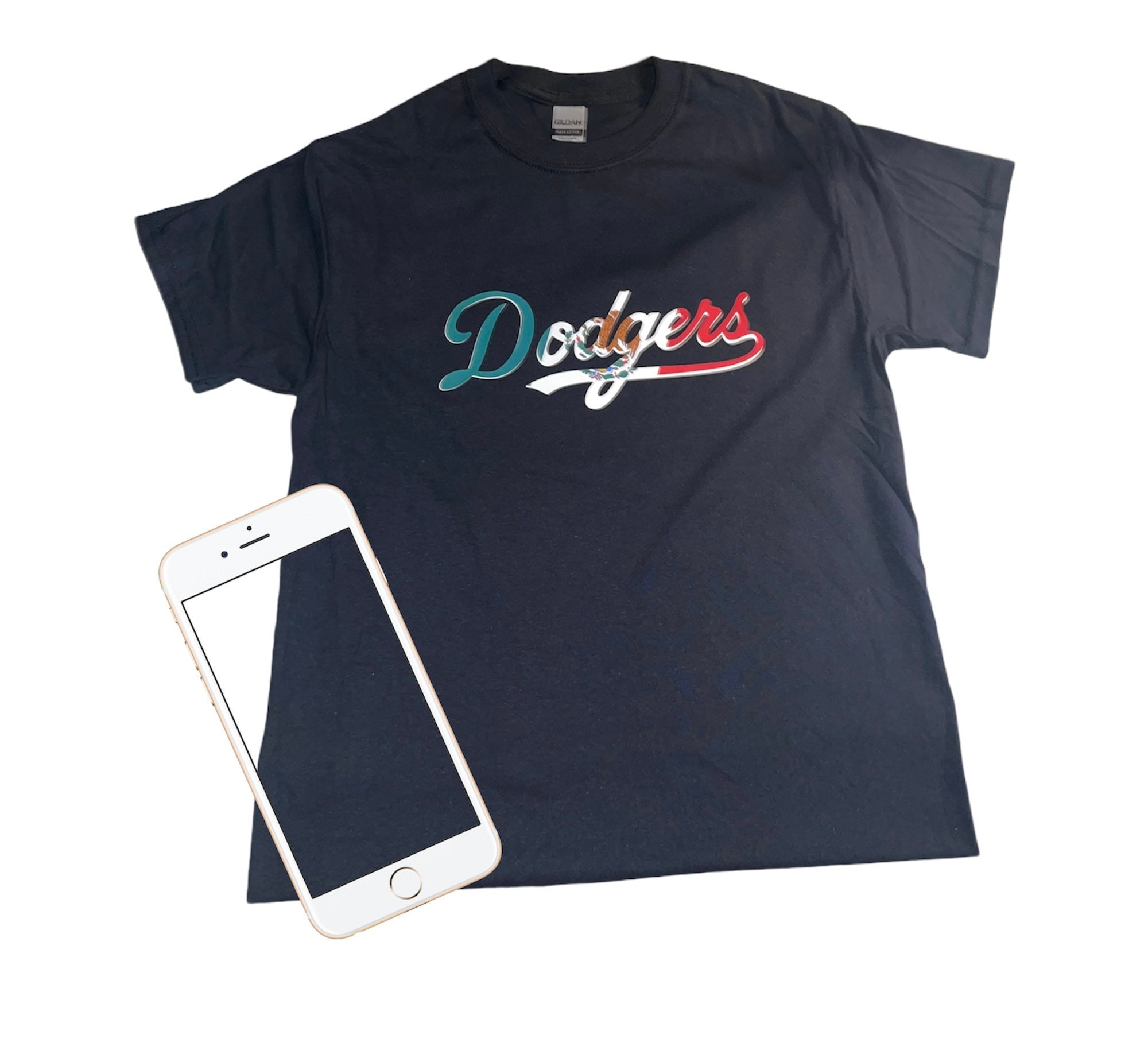 SusyCreationGifts Dodgers Mexican Pride T-Shirt | Dodgers | Mexico | Baseball | Los Angeles | Raza | Unisex T-Shirt