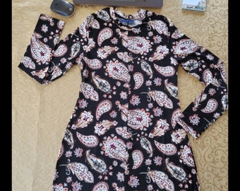 Tunic Black Paisley