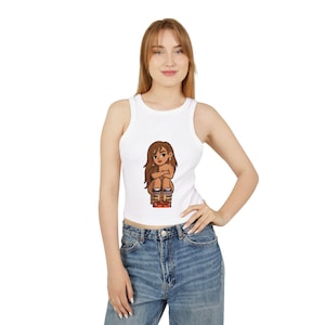 Karol G Crop Top, Bichota Cartoon Style Tank | Latina Power Streetwear |Tropicoqueta Merch