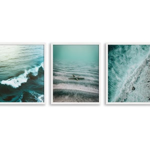 Wave Prints, Printable, Beach Wall Decor, Beach Print, Ocean Print, Tropical, Aquatic, Ocean Print, Ocean Wave Print
