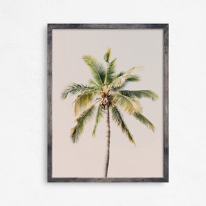 Single Palm Tree Print Printable Beach Wall Decor Beach - Etsy