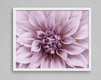 Dahlia Flower Print, Boho Wall Art (Digital Download)