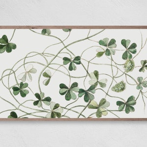 Samsung Frame TV Art St. Patrick's Day, Intertwined Clovers, Instant Download, Spring, Frame TV Art, Samsung Art TV, Digital Download