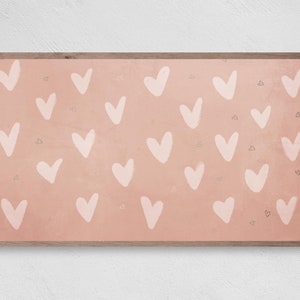 Valentine&#39;s Day Samsung Frame TV Art, Pink Heart Art, Instant Download, Valentine, Frame TV Art, Samsung Art tv