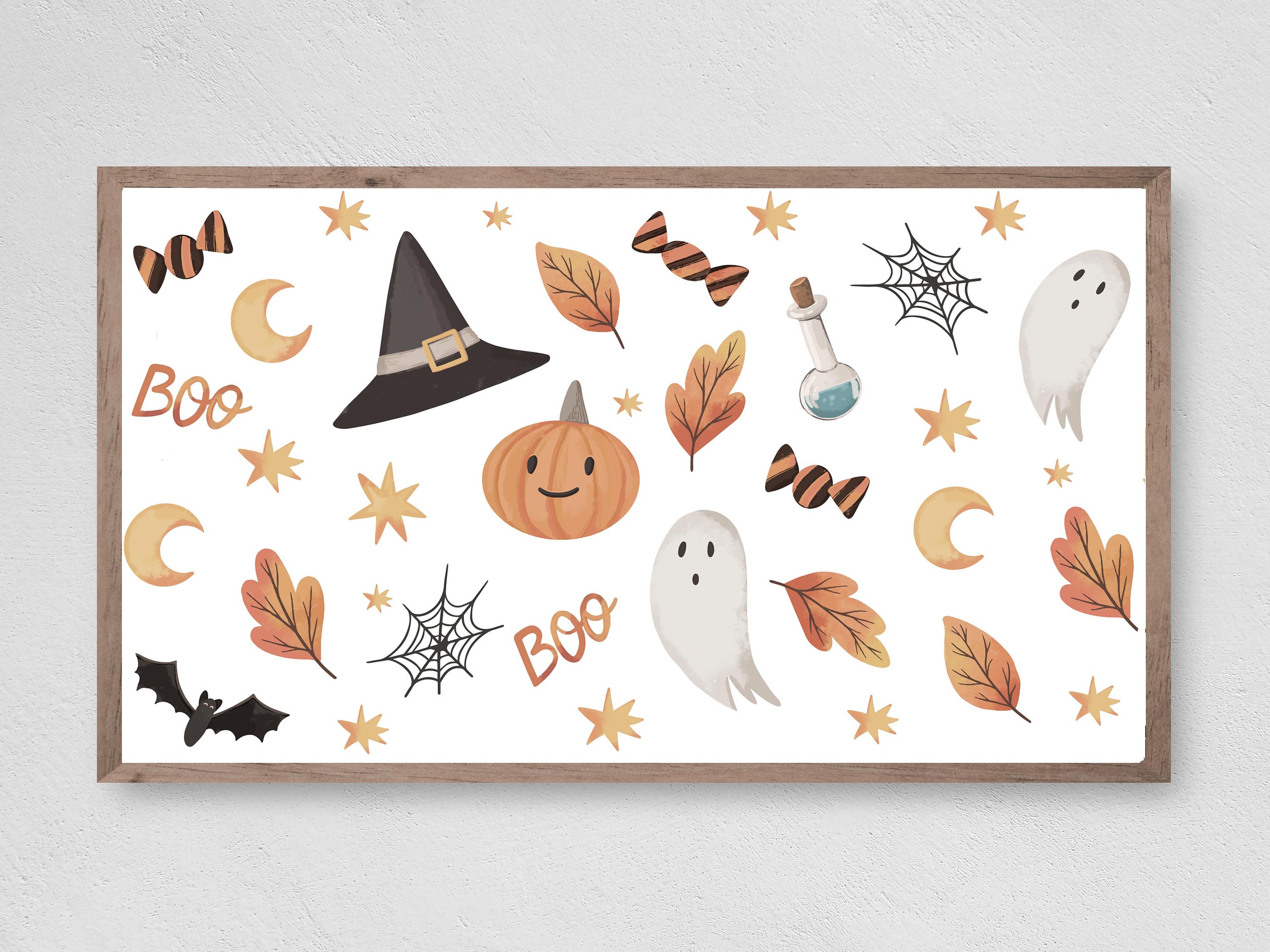 Samsung Frame TV Art Halloween Cute Halloween Decor Frame TV - Etsy