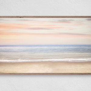 Samsung Frame TV Art, Perfect Pastel Beach Sunset, Beach Fun, Instant Download, Samsung Art TV, Digital Download for Samsung Frame