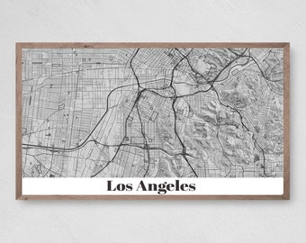 Los Angeles City Map, Samsung Frame TV Art (Digital Download)