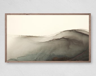 Dark Waves Watercolor Art for Samsung Frame TV (Digital Download)