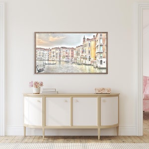 Samsung Frame TV Art Venice Canal Instant Download Italy - Etsy