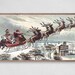 Samsung Frame TV Art Christmas, Vintage Santa's Sleigh, Instant Download, Winter, Christmas, Santa, Frame TV Art, Samsung Art TV