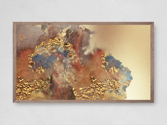 Samsung Frame TV Art Instant Download Glorious Gold Foil | Etsy