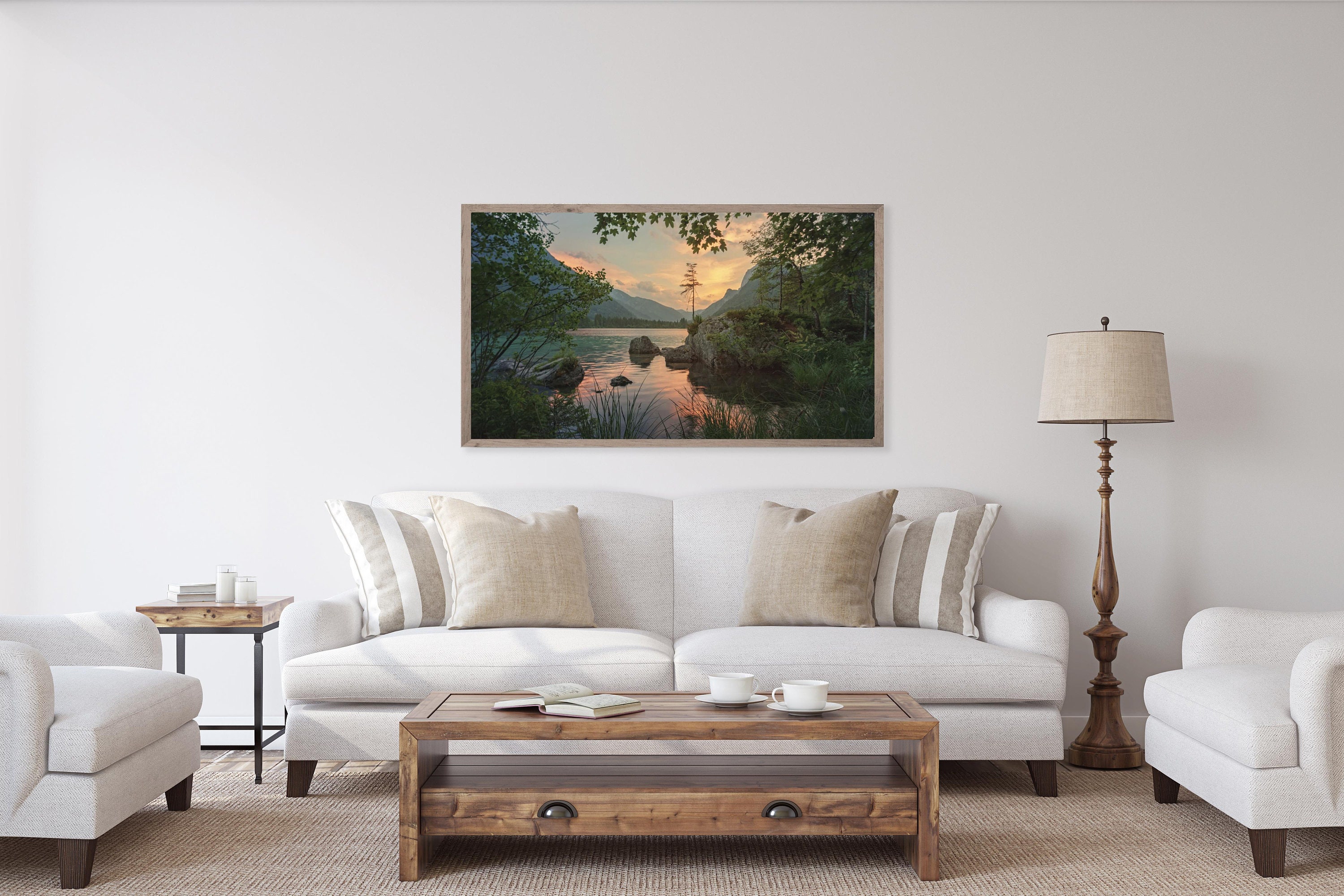 Lakeside Samsung Frame TV Art Instant Download Lake Frame - Etsy